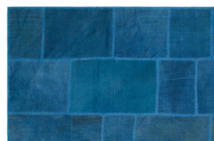 Teselya Bej Patchwork Yün El Dokuma Halısı 195 x 298 Apex Unique