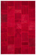 Teselya Bej Patchwork Yün El Dokuma Halısı 199 x 298 Apex Unique