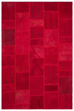 Teselya Bej Patchwork Yün El Dokuma Halısı 199 x 298 Apex Unique