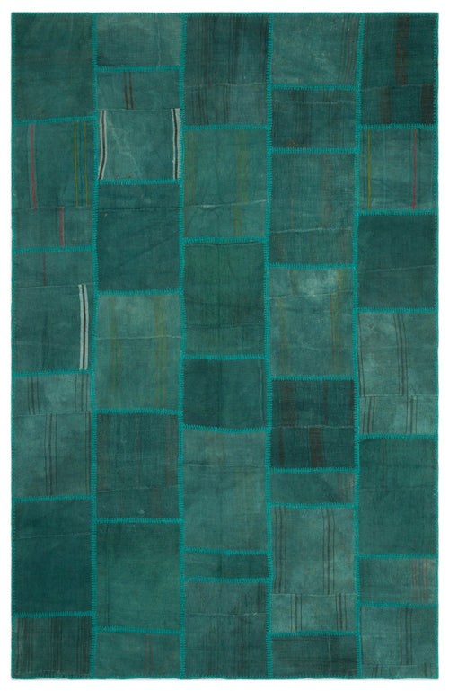 Teselya Bej Patchwork Yün El Dokuma Halısı 195 x 300 Apex Unique