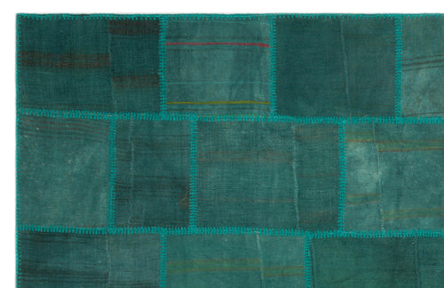 Teselya Bej Patchwork Yün El Dokuma Halısı 195 x 300 Apex Unique