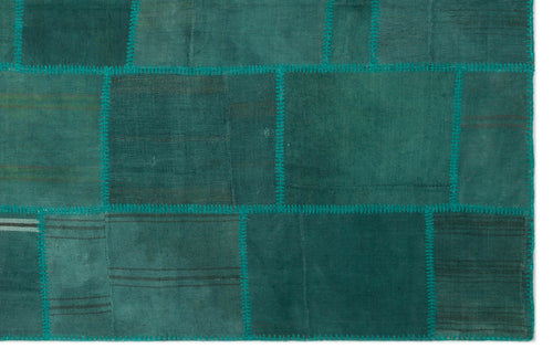 Teselya Bej Patchwork Yün El Dokuma Halısı 195 x 300 Apex Unique