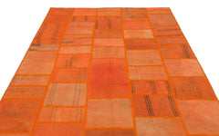 Teselya Bej Patchwork Yün El Dokuma Halısı 195 x 292 Apex Unique