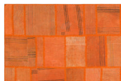 Teselya Bej Patchwork Yün El Dokuma Halısı 195 x 292 Apex Unique