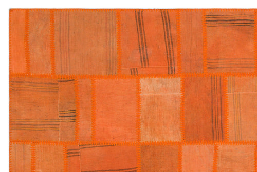 Teselya Bej Patchwork Yün El Dokuma Halısı 195 x 292 Apex Unique