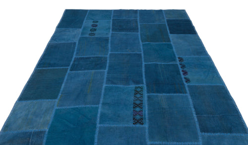 Teselya Bej Patchwork Yün El Dokuma Halısı 190 x 300 Apex Unique