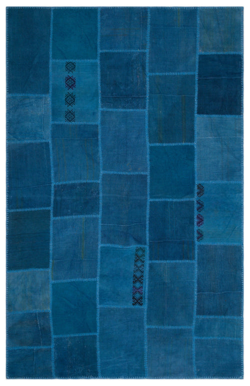 Teselya Bej Patchwork Yün El Dokuma Halısı 190 x 300 Apex Unique