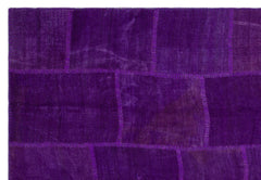 Teselya Bej Patchwork Yün El Dokuma Halısı 201 x 296 Apex Unique