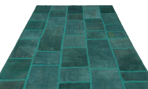 Teselya Bej Patchwork Yün El Dokuma Halısı 195 x 292 Apex Unique