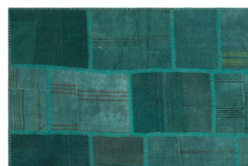 Teselya Bej Patchwork Yün El Dokuma Halısı 195 x 292 Apex Unique
