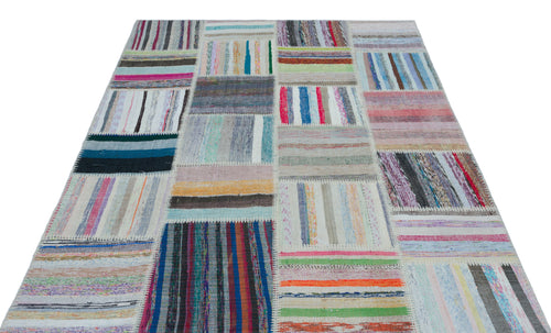 Teselya Bej Çizgili Yün El Dokuma Halısı 160 x 220 Apex Unique