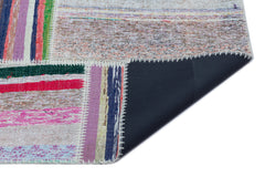 Teselya Bej Çizgili Yün El Dokuma Halısı 160 x 230 Apex Unique
