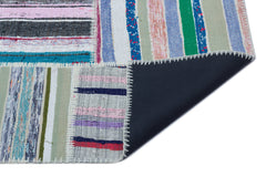 Teselya Bej Çizgili Yün El Dokuma Halısı 160 x 230 Apex Unique