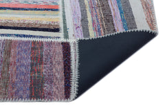 Teselya Bej Çizgili Yün El Dokuma Halısı 160 x 224 Apex Unique