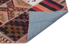 Teselya Bej Çizgili Yün El Dokuma Halısı 081 x 301 Apex Unique