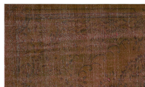 Atina Kahverengi Eskitme Yün El Dokuma Halısı 183 x 308 Apex Unique