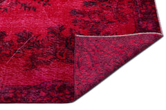 Atina Kırmızı Eskitme Yün El Dokuma Halısı 175 x 292 Apex Unique