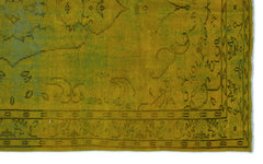 Atina Yeşil Eskitme Yün El Dokuma Halısı 158 x 252 Apex Unique