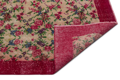 Atina Kırmızı Çiçekli Yün El Dokuma Halısı 164 x 258 Apex Unique