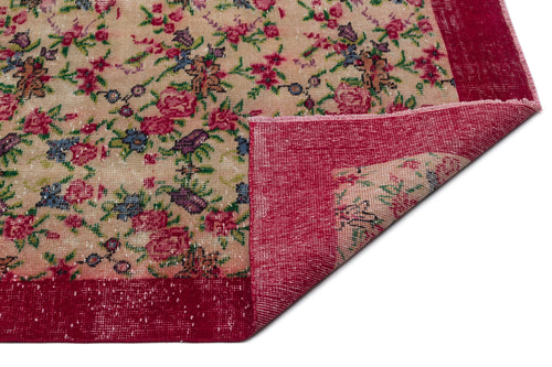 Atina Kırmızı Çiçekli Yün El Dokuma Halısı 164 x 258 Apex Unique