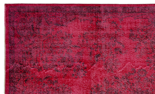 Atina Kırmızı Eskitme Yün El Dokuma Halısı 168 x 286 Apex Unique