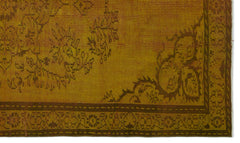 Atina Sarı Eskitme Yün El Dokuma Halısı 150 x 260 Apex Unique