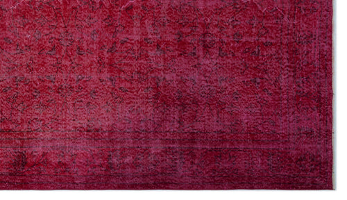 Atina Kırmızı Eskitme Yün El Dokuma Halısı 183 x 308 Apex Unique