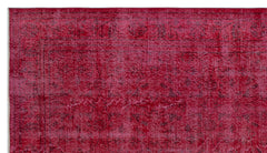Atina Kırmızı Eskitme Yün El Dokuma Halısı 183 x 308 Apex Unique
