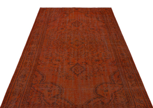 Atina Turuncu Eskitme Yün El Dokuma Halısı 148 x 254 Apex Unique