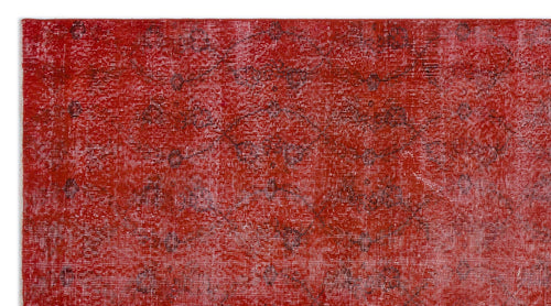 Atina Kırmızı Eskitme Yün El Dokuma Halısı 148 x 278 Apex Unique