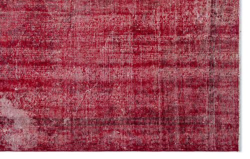 Atina Kırmızı Eskitme Yün El Dokuma Halısı 158 x 257 Apex Unique
