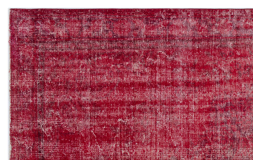 Atina Kırmızı Eskitme Yün El Dokuma Halısı 158 x 257 Apex Unique
