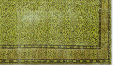 Atina Yeşil Eskitme Yün El Dokuma Halısı 163 x 278 Apex Unique