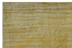 Atina Sarı Eskitme Yün El Dokuma Halısı 193 x 280 Apex Unique