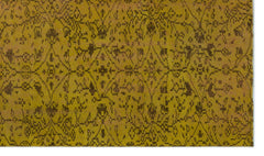 Atina Sarı Eskitme Yün El Dokuma Halısı 146 x 244 Apex Unique