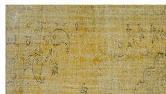 Atina Sarı Eskitme Yün El Dokuma Halısı 170 x 304 Apex Unique