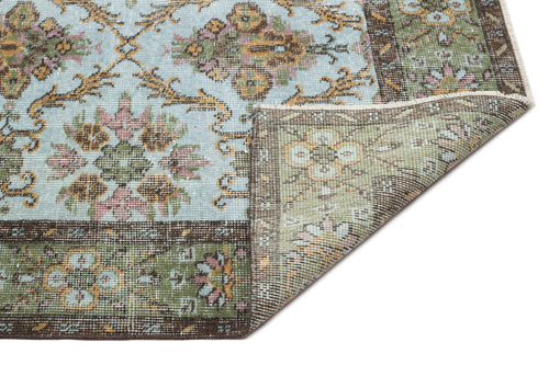 Atina Yeşil Eskitme Yün El Dokuma Halısı 173 x 279 Apex Unique