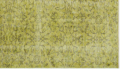 Atina Sarı Eskitme Yün El Dokuma Halısı 145 x 250 Apex Unique