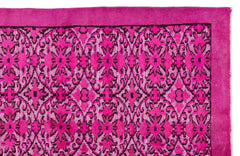 Mora Pembe Eskitme Yün El Dokuma Halısı 189 x 295 Apex Unique