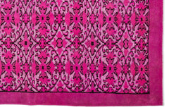 Mora Pembe Eskitme Yün El Dokuma Halısı 189 x 295 Apex Unique
