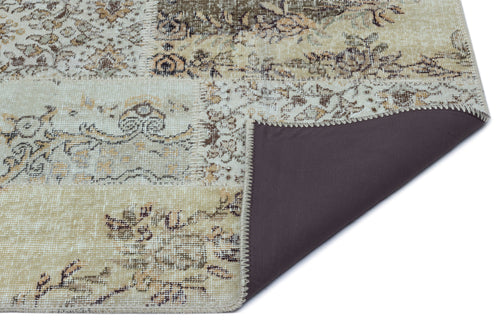 Iskece Yeşil Eskitme Yün El Dokuma Halısı 080 x 150 Apex Unique