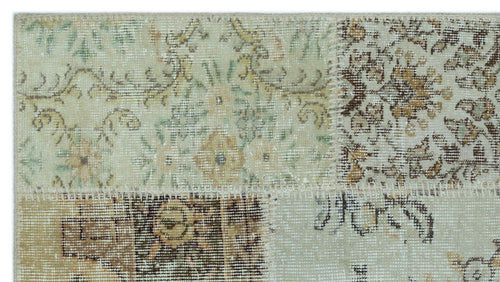 Iskece Yeşil Eskitme Yün El Dokuma Halısı 080 x 150 Apex Unique