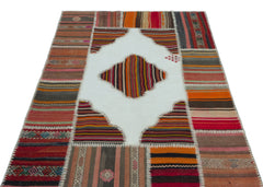 Teselya Bej Eskitme Yün El Dokuma Halısı 127 x 184 Apex Unique