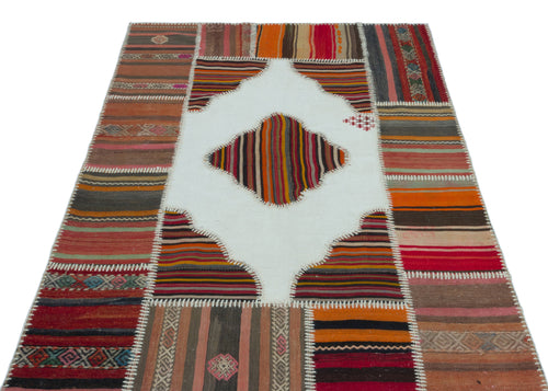 Teselya Bej Eskitme Yün El Dokuma Halısı 127 x 184 Apex Unique