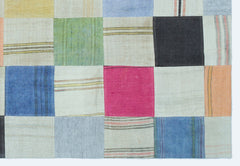 Teselya Bej Patchwork Yün El Dokuma Halısı 160 x 228 Apex Unique