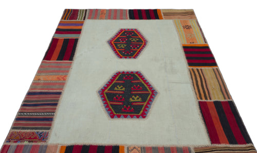 Teselya Bej Eskitme Yün El Dokuma Halısı 163 x 240 Apex Unique