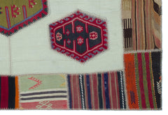 Teselya Bej Eskitme Yün El Dokuma Halısı 158 x 233 Apex Unique