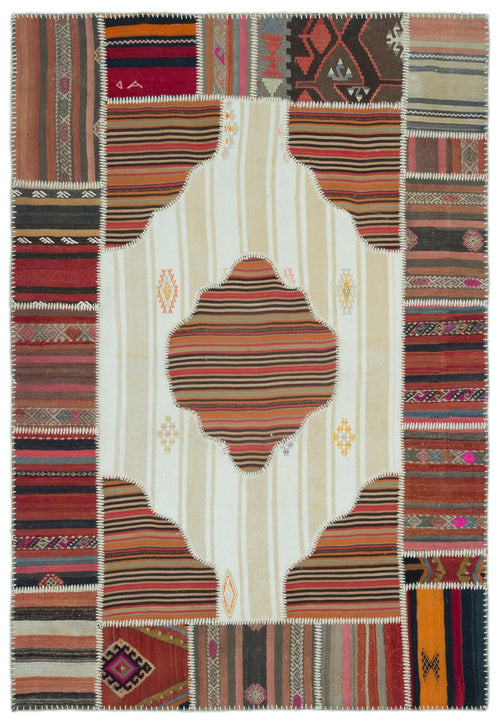 Teselya Bej Eskitme Yün El Dokuma Halısı 160 x 230 Apex Unique