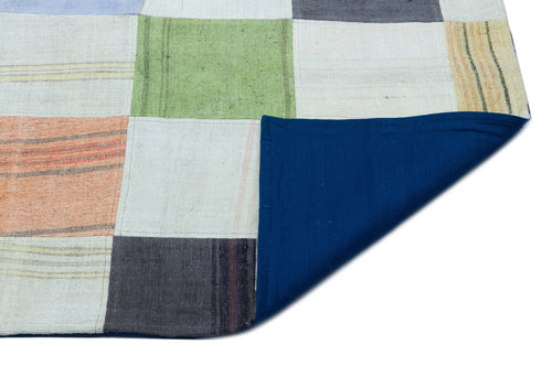 Teselya Bej Patchwork Yün El Dokuma Halısı 160 x 230 Apex Unique