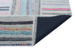 Teselya Bej Çizgili Yün El Dokuma Halısı 160 x 230 Apex Unique